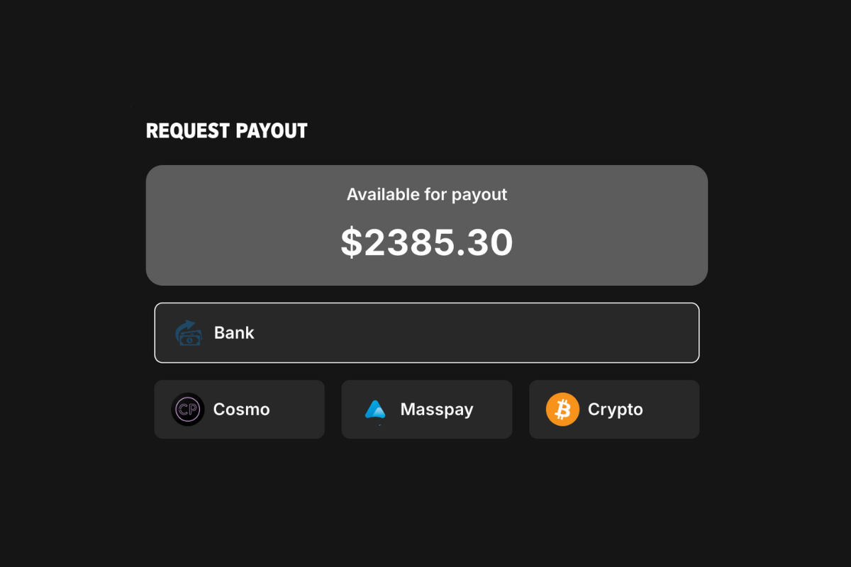 Withdrawal interface