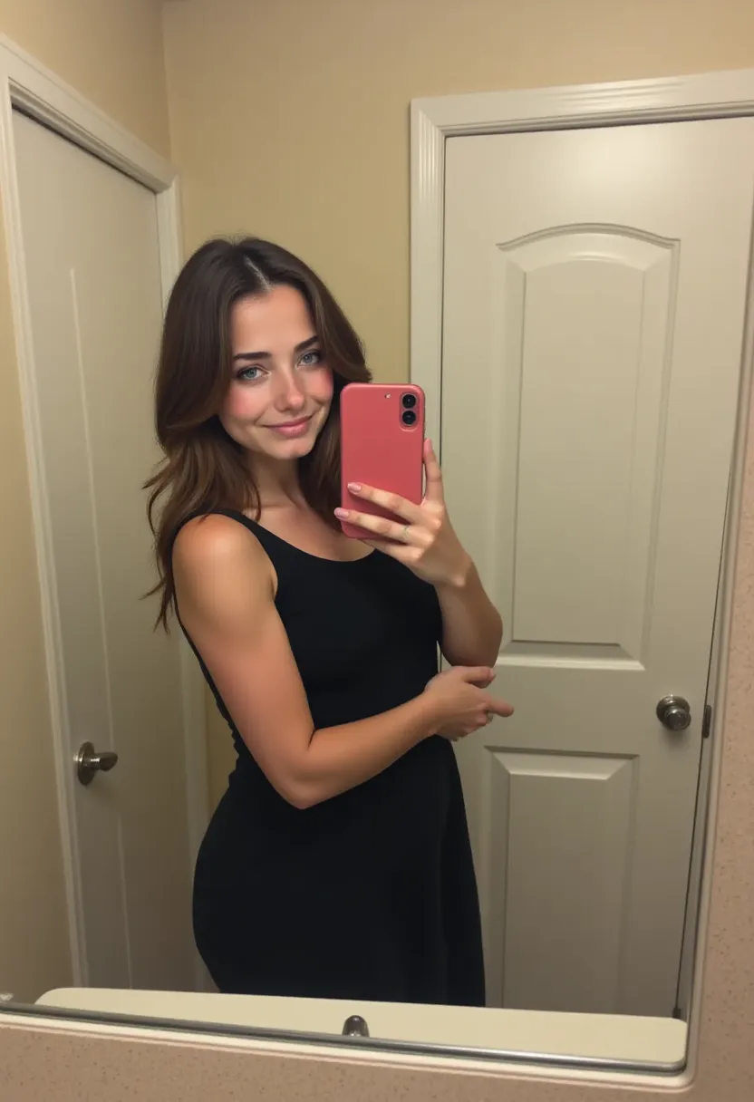 Bathroom mirror selfie 2