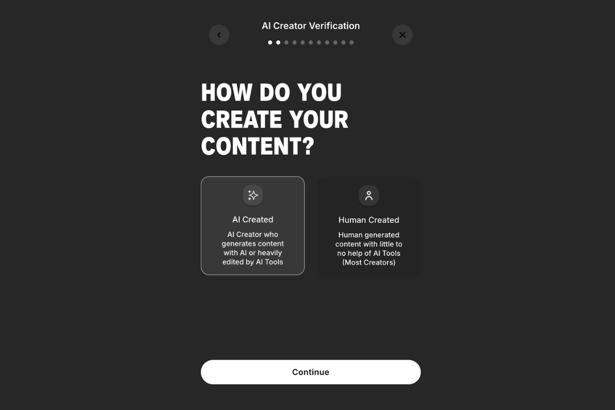 AI created selection