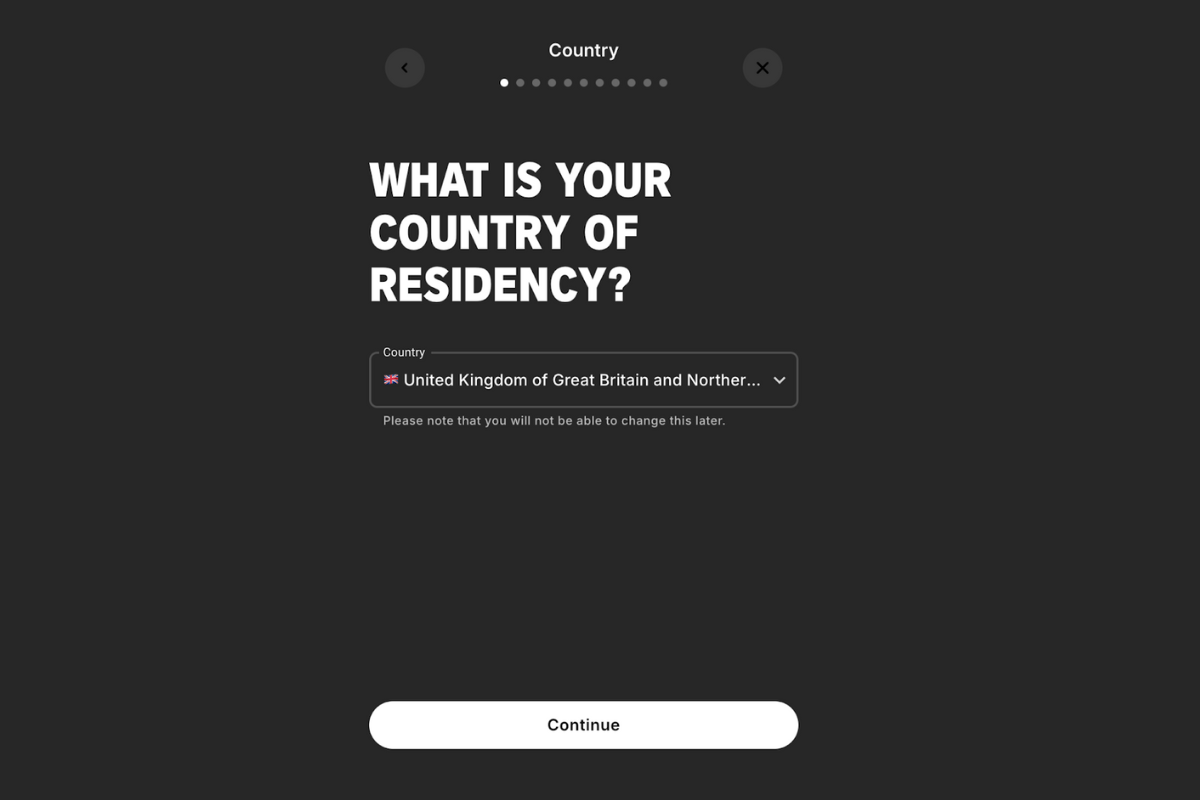 Country selection